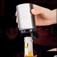 Wholesale Openers Kitchen Tools Kitchen Dining Bar Home Gardenmatic Beer Opener With Magnetic Stainless Steel Catcher Push Down Pop Top Bottle Cap