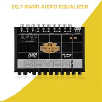 Wholesale 7 Band Car Sound Graphic Audio Equalizer with Aux Input Front Rear Output Car