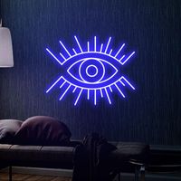 Wholesale Other Event Party Supplies quot eye quot Neon Sign Custom Light Led Pink Home Room Wall Decoration Ins Shop Decor