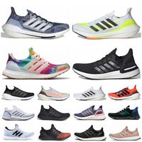 Wholesale 2021 Ultraboost Mens Women Running Shoes Ultra Boost UB Triple Black Solar Yellow Golden Red White Walker Bred Sports Outdoor Sneakers
