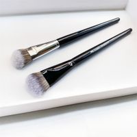 Wholesale Pro Angled Foundation Makeup Brush Soft Black Liquid Cream Contour Blending Beauty Cosmetics Blender Tools