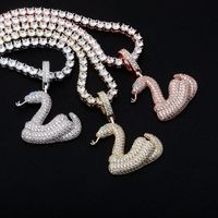 Wholesale Pendant Necklaces Taylor Coiled Swift Rattlesnake Necklace Man Jewelry Full Zircon Hiphop Hipster Punk