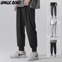 Wholesale Single Road Mens Light Weight Sweatpants Summer Joggers Trousers Running Sport Pants Cold Feeling Comfortable For