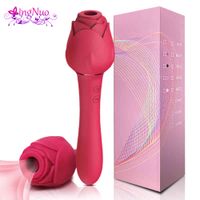 Wholesale Powerful Rose Sex Toy Vibrator For Women Clitoris Nipple Clit Sucker Vacuum Stimulator Dildo Vibrators Female Toys for Adults