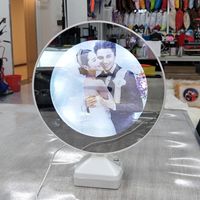 Wholesale 36pcs in USB Charged Sublimation Blank Magic Making Up Mirror For Valentine s Day Gifts Decorative Display Frame