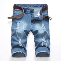 Wholesale Men s Jeans High Quality Street Slim Solid Color Direct Sale Summer Denim Shorts