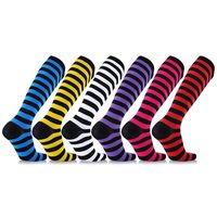 Wholesale Socks Hosiery Unisex Travel Relief Pain Compression For Running Flight Fitness Sports Varicose High Stockings Outdoor Anti Fatigue