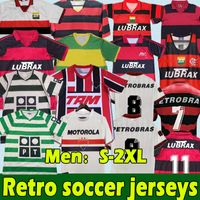 Wholesale Flamengo retro soccer jerseys ROMARIO home red black Vintage Classic commemorate Collection Flemish football shirt BEBETO MOREIRA top