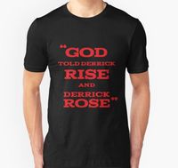 Wholesale Men s T Shirts Men Short Sleeve Tshirt Derrick Rose God Told To Rise Unisex T Shirt Women T shirt