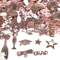 Wholesale 15g bags Rose Gold Congrats Doctoral Cap Confetti DIY Graduation Decorations Graduate Party Supplies Props Photos g