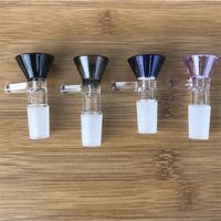 Wholesale Glass Thick Bowl Piece Bong Slides Funnel Bowls Pipes Bongs Smoking Shisha Hookah Parts Oil Rigs Glasses Bucket mm Accessories lx Y2