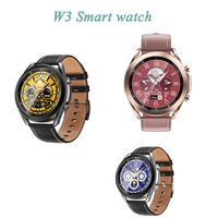 Wholesale 2021 New Rotating Bezel Smart Watch BT Phone Call Smartwatch Full Touch Screen Heart Rate Blood Pressure Tracker Sports Watch W3