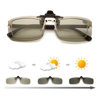 Wholesale Sunglasses Men Women Clip On Flip Up Polarized Lens For Prescription Glasses Square Driving Night Vision UV Protection