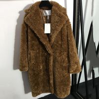 Wholesale Luxury Faux Leather Coats Fur Jackets Winter Soft Touch Long Coat Outdoor Street Style Lady Brand Fur Coats