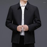 Wholesale Men s Jackets Men Black Green Business Office Wear Jacket Plus Size Loose Long Sleeve Zip Up Top Male Thin Oversize xl xl Outerwear