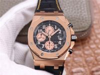 Wholesale F Luxury Watch Bit Timing Movement Mens Watches mm Leather Watchband with all rose gold luminous Wristwatch