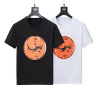 Wholesale Newest Apparel Men s T Shirts Clothing Short sleeve Tees Polos Men Summer t shirts Short black white simple icon Anti Wrinkle cotton Anti Pilling Breathable Casual