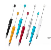 Wholesale Add A Bead DIY Pen Beads Pens Customizable Lamp Work Craft Writing Tool Ballpoint Pens RRF12994