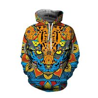 Wholesale Men s Hoodies Sweatshirts Leopard Bohemian Style D Print Fashion For Men Women Hooded Sweatshirt Zipper Casual Unisex Pullover B
