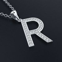 Wholesale HBP luxury new fashion simple creative letter R Pendant Necklace short versatile clavicle chain gift jewelry