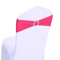 Wholesale Chair Covers Sashes Bows Stretch Spandex Bands With Buckle Red Slider Wedding Banquet Decor For Party El