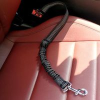 Wholesale Dog Apparel Pet Supplies Reflective Nylon Retractable Elastic Seat Belt Pitbull Puppy Vehicle Car Safety Lever Auto Traction Rope Leash