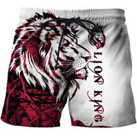 Wholesale Men s Shorts Tiger Pattern Beach Pants Summer Quick drying Surf Loose Running Daily Outfit Multi color Selection Sets