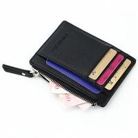 Wholesale Wallets Pc Small Men Wallet Women Zipper Coin Pocket Ultra Thin Mini Leather Card Holders Slots Purse Colors