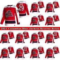 Wholesale Columbus Blue Jackets Jersey Reverse Retro Patrik Laine Boone Jenner Zach Werenski Jakub Voracek hockey jerseys