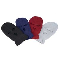Wholesale Winter Warm Three Hole Children s Hat Candy Colors Windproof Thickened Outdoor Sports Mask Full Face Hats Cyclings Ski Casual Caps G118UKRO