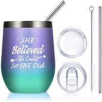 Wholesale Water Bottles Oz Wine Tumbler Graduation Gifts For Her She Believed She Could So Did Funny Birthday Inspirational