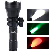 Wholesale Long Distance Mode Torches Led Zoom For Tactical Hunting Green Red White Rifle Light Flashlights