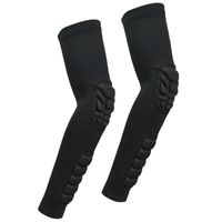 Wholesale 1 Pair Sports Arm Sleeve Elbow Sleeve Long Elbow Protector Riding Bike Sleeves for Outdoor Playing Basketball M Black