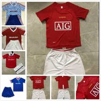 Wholesale RONALDO Rooney Saha RETRO MANCHESTER FOOTBALL SHIRTS Jerseys soccer jersey classic Nani MAN UTD Camiseta kids kit