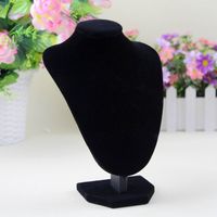 Wholesale Black Mannequin Necklace Jewelry Pendant Display Stand Holder Show Decorate Jewelry Shop Female Pendant Necklace Display Stand