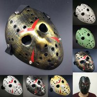 Wholesale 2019 Halloween Jason Mask Hockey Cosplay Hallowmas Killer Horror Scary Party Decor Mask Holiday Masquerade Masque V for Vendetta Q0806