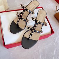 Wholesale Italy designer luxury Classic Sandals Fashion style Womens Slippers Ladies sandal Nude Ankle Straps Rivets Sexy High Heels Leather