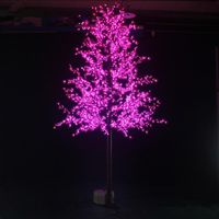 Wholesale Christmas Decorations m ft Height Outdoor Artificial Tree LED Cherry Blossom Light LEDs Straight Trunk