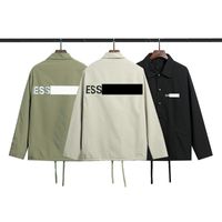 Wholesale Men s Jackets Coat Casual Light Breathable Windbreak Fashion Letter Print Jacket Long Sleeve Pocket Sweatshirts Outdoor Sport Couple Coats