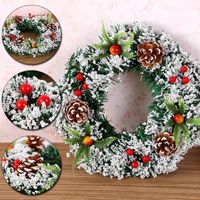 Wholesale Wall Hanging Christmas Wreath Decoration For Xmas Party Door Garland Ornament Home Decor Holiday Accessories Drop Ornament1