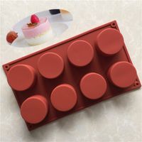 Wholesale Hole cylindrical cupcake mold silicone candle mold cake tool easy to clean dff8241