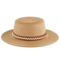Wholesale Wide Brim Hats Women s Summer Sun Beach Straw Hat For Ladies Dome Travel Outing Fedoras Casual Girls Shading Visor Caps Panama