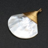 Wholesale hotselling boutique exquisite simple new product natural shell pendant diy jewelry accessories handmade jewelry necklace around copper wire