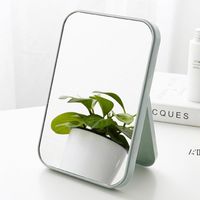 Wholesale Folding Portable Square Cosmetic Princess Mirror HD Make Up Mirror Desktop Colorful Single Sided Large Makeup Mirror Women Travel LLE11747