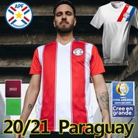 Wholesale Paraguay soccer jerseys national Copa América football team Home red Away white Hombres camisetas de fútbol Men shirts