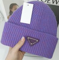 Wholesale Winter Beanie Skull designer Hats Solid Colors Wool Knitted Women Casual Hat Warm Female Soft Thicken Hedging Hip hop Cap Slouchy Casual Bonnet caps