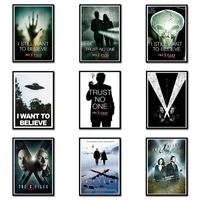 Wholesale Wall Stickers The X Files Alien UFO Clear Image Home Decoration Good Quality Prints White Cardboard Art Brand