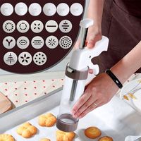 Wholesale Baking Moulds Cookie Press Kit Making Gun Biscuits Cake Mold Maker Machine Dessert Decoration