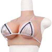 Wholesale Ladies bra Crossdresser Breast Forms Realistic Artificial Silicone Fake Breast For Transgender Shemale Drag Queen Transvestism Boobs Enhance