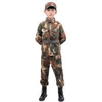 Wholesale Soldier Cosplay Camouflage Army Suit Disguise Tactical Fancy Clothing Halloween Costume for Kids Party Military Uniform Team Y0913